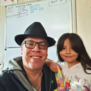 Raul Ortiz with daughter